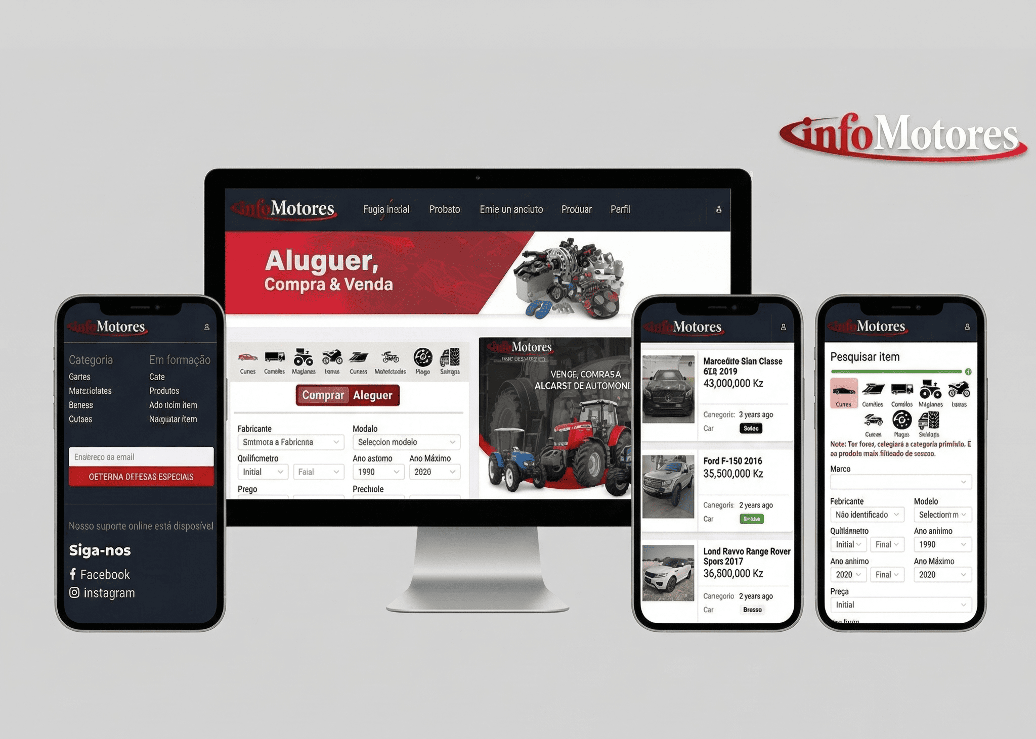 InfoMotors: Build in React
